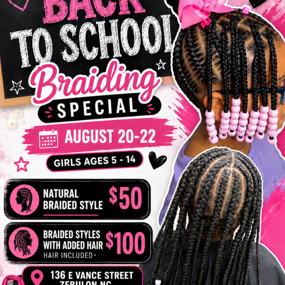 Back To School 2026 at Andrew’s Barber lounge and salon in Zebulon, NC