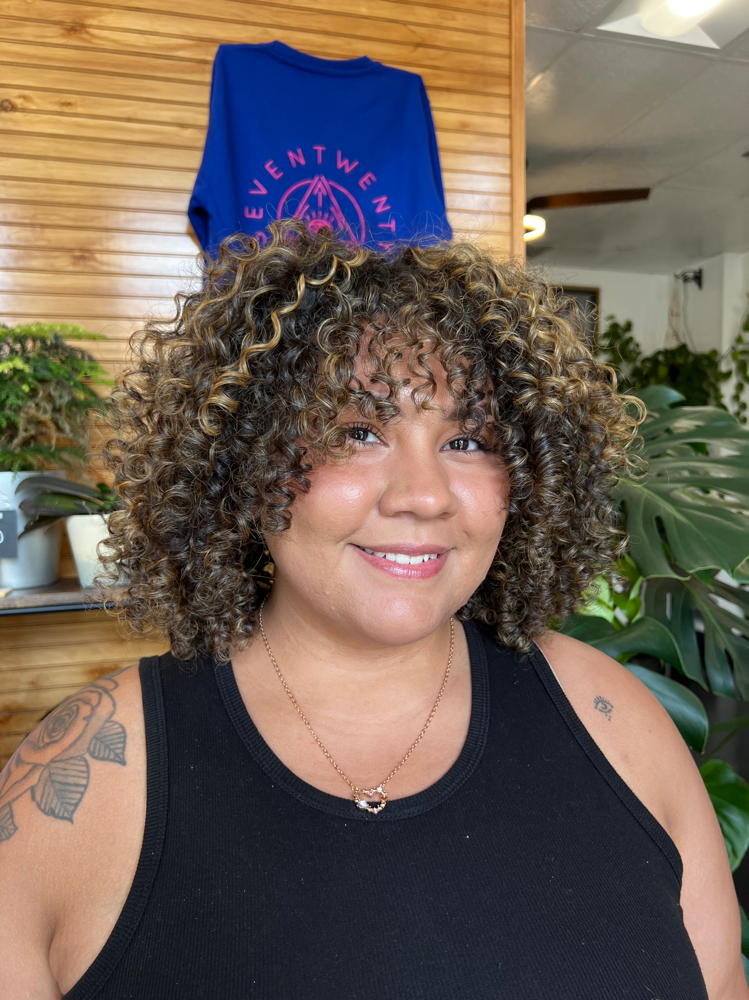 Balayage w/Curly Cut