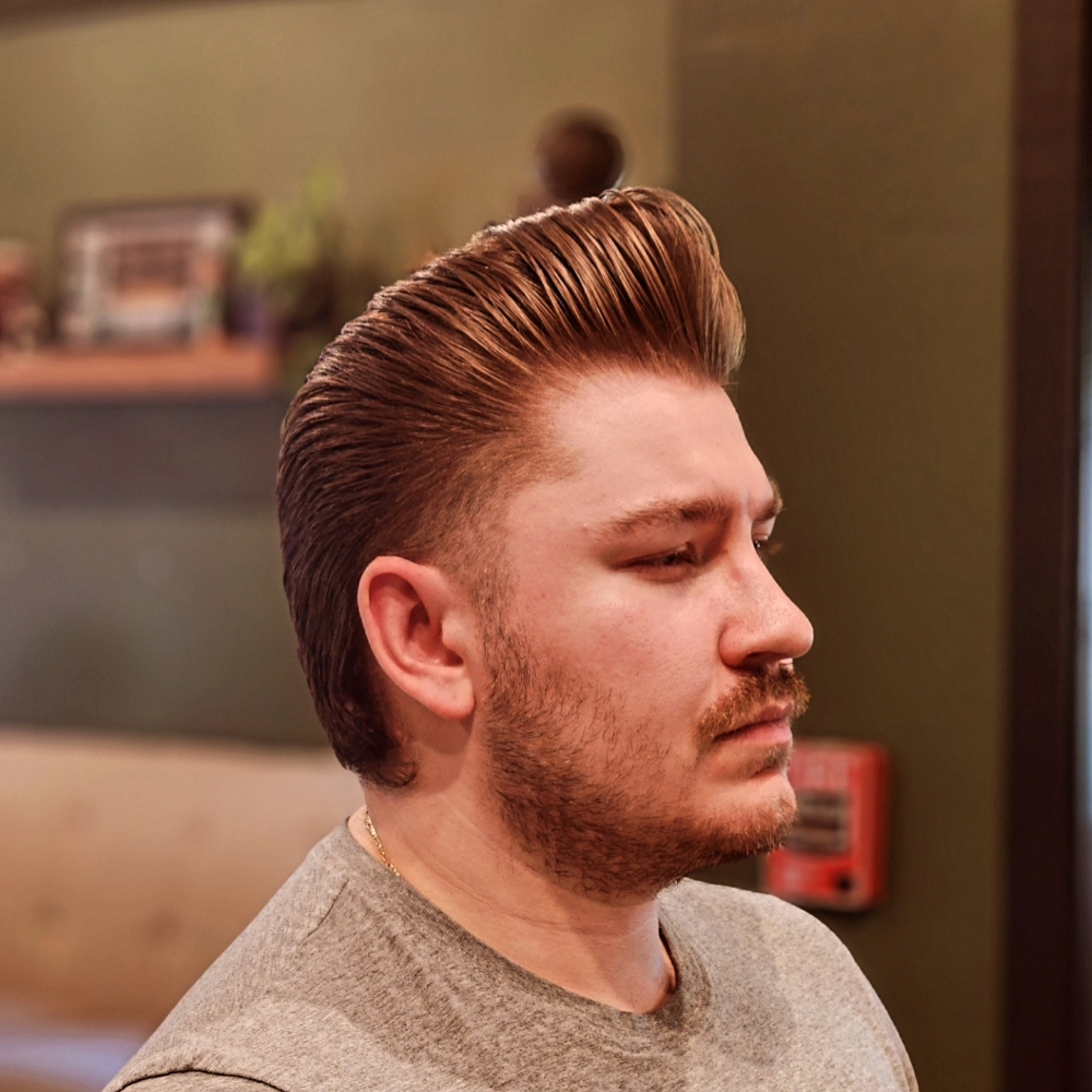 Haircut at Tonsorial Trading Post in Sturbridge, MA
