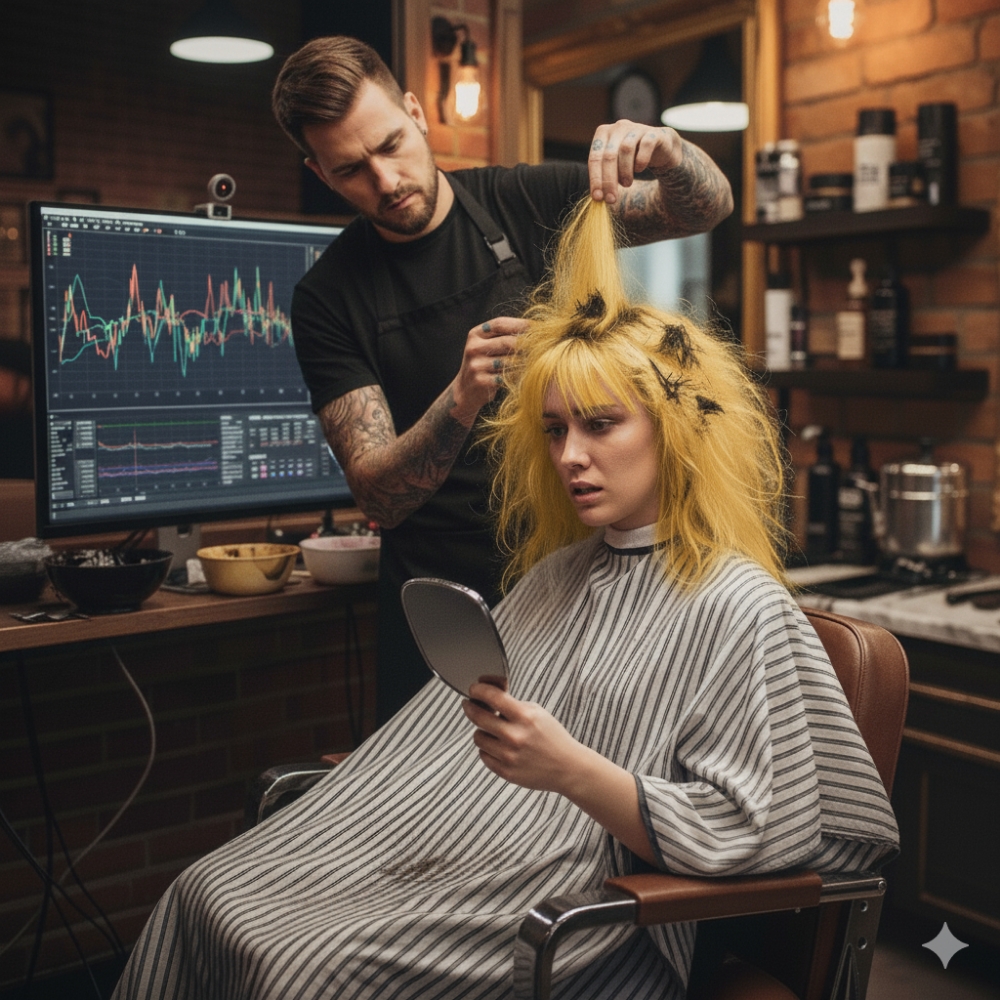 Hair color correction at Fly Girl Salon in Bristol, PA