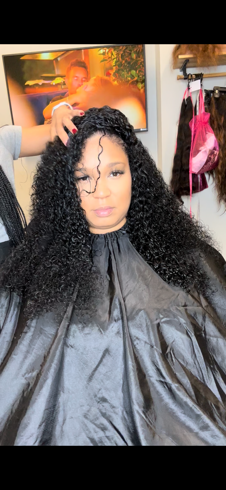 Flip over Sew in