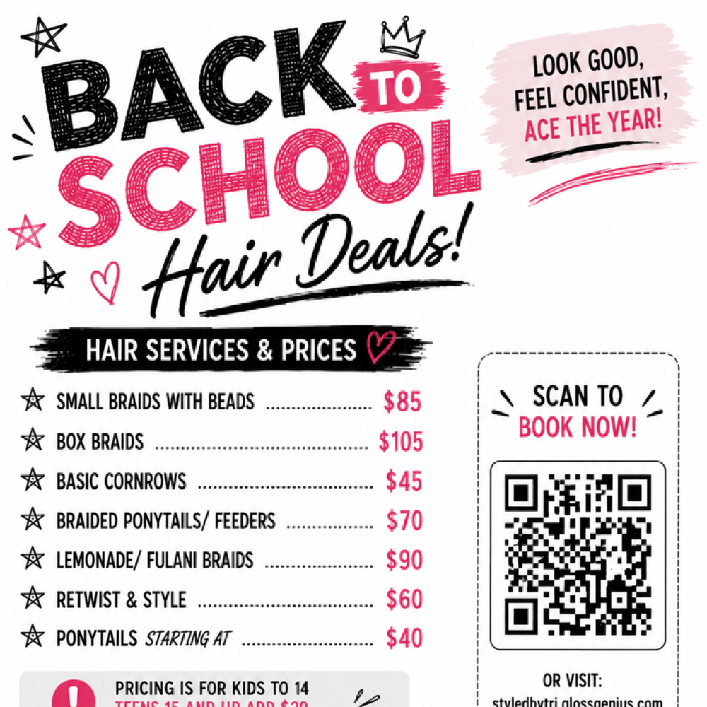 Back To School Special at Styledbytri in Girard, OH