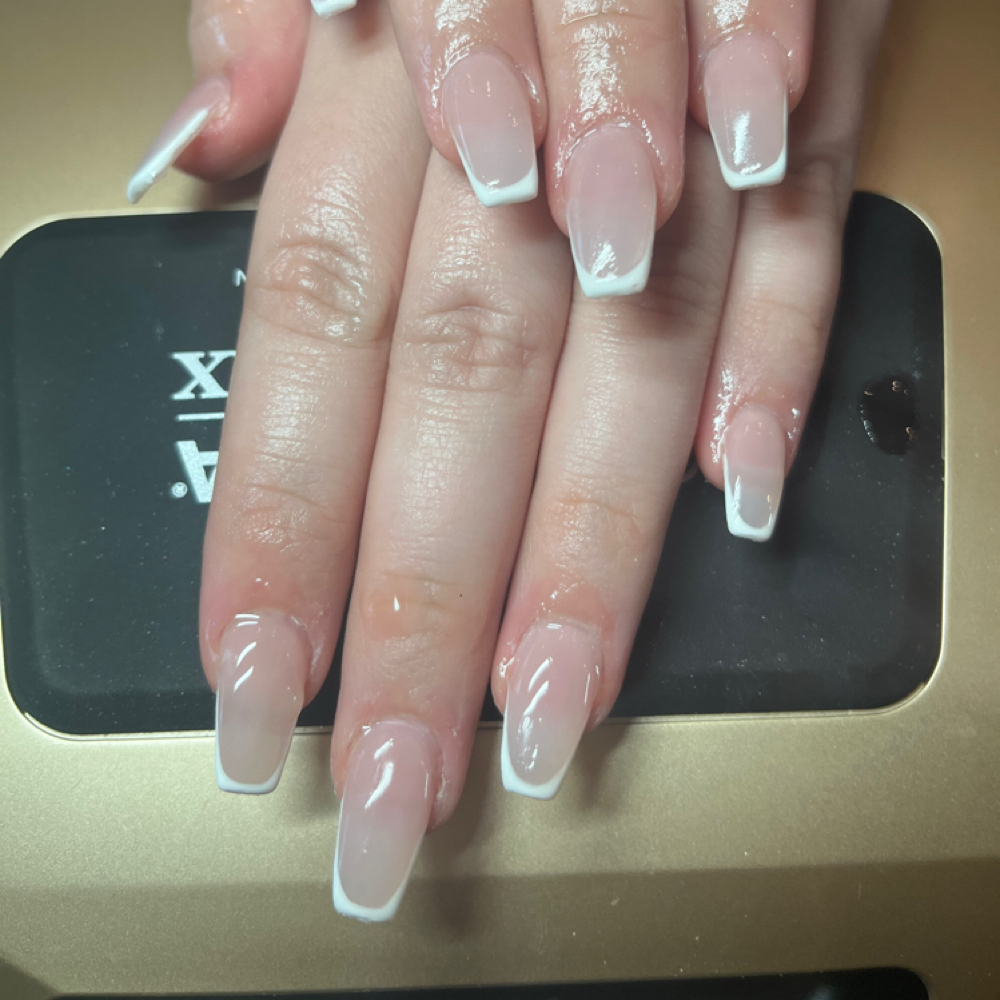 Refill Acrylic Pink And White at Sophia 27 Nails & Spa, LLC in Shenandoah, TX