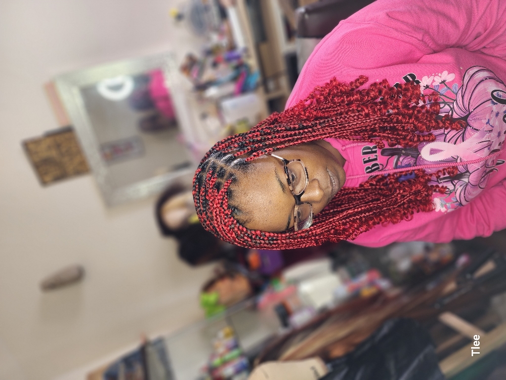 Medium Regular Knotless Braids at TALENTEDTLEE LLC in Dallas, TX