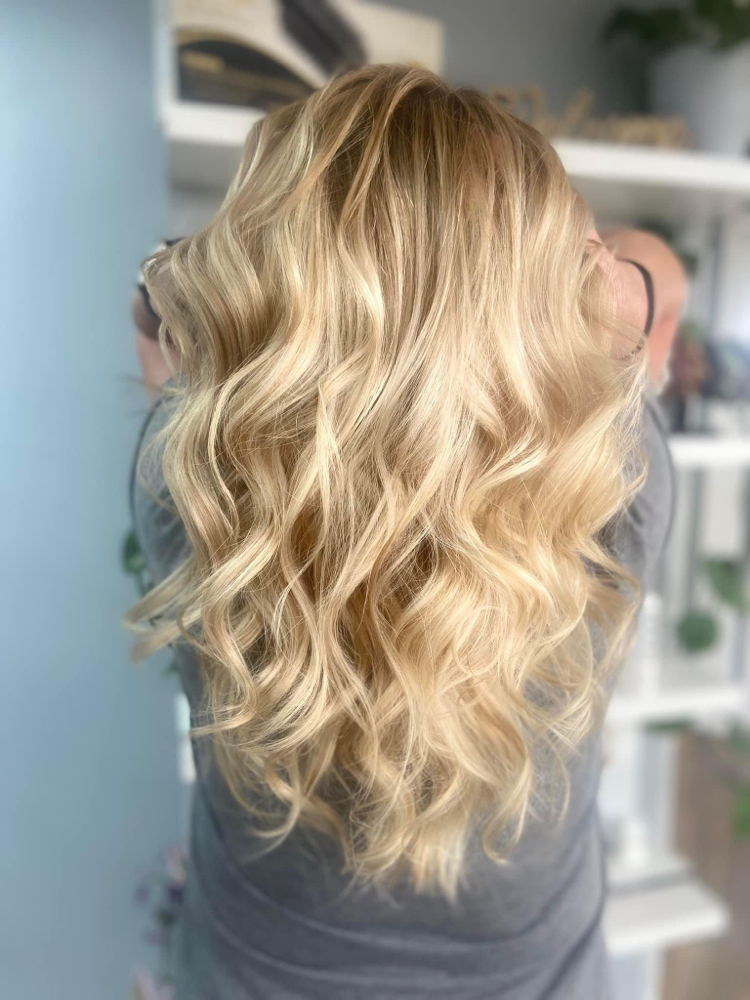 Balyage or reverse, Glaze , Olaplex