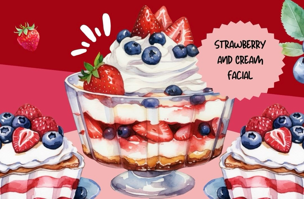 Strawberry & Cream facial 🍓