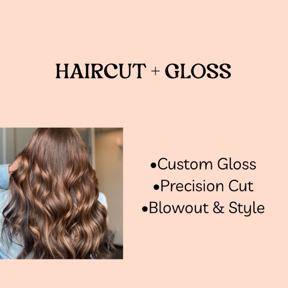 HAIRCUT + GLOSS at Pin And Tonic Salon in Fort Mill, SC