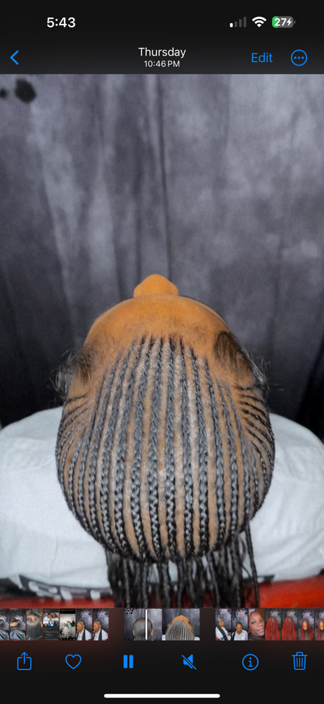 Straight Back Braids at Rawluxure Hair & Body in Jonesboro, GA