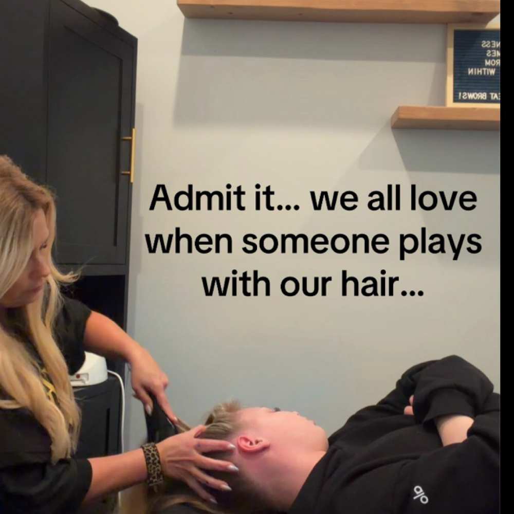 Hair Play + Scalp Treat. + Blowout at Hair by Sarah - Hair In The Square Beauty Bar in Lynn, MA