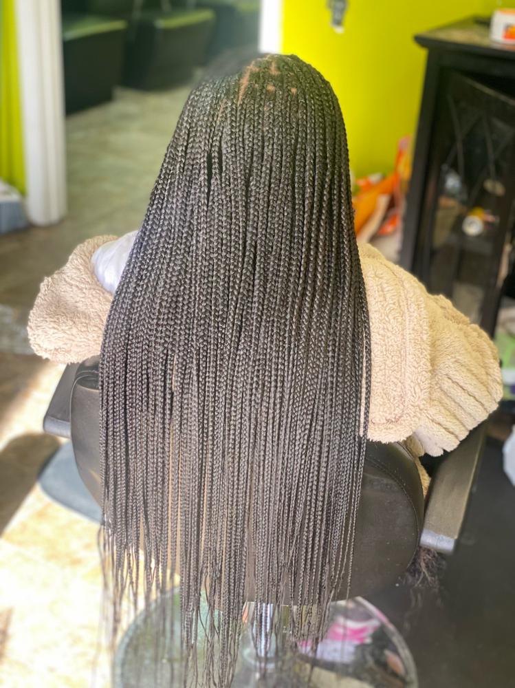 Medium Knotless Box Braids at Trend stylist hair studio in Portsmouth, VA