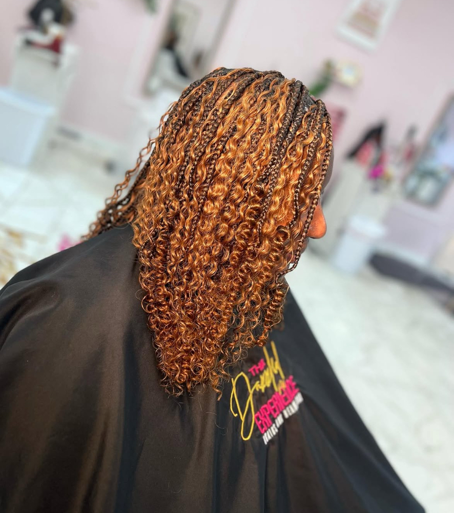 Curly Knotless Bob at Sit With Cham in Charlotte, NC