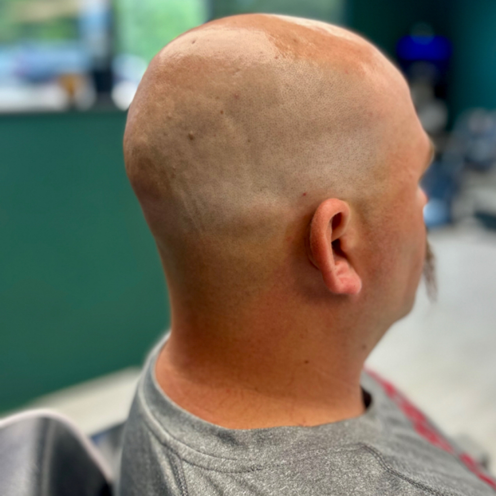 Head Shave at Extended Excellence Studios in Malvern, AR