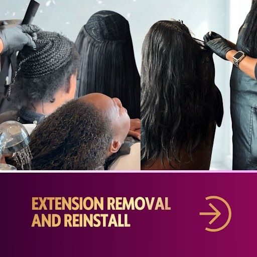 Extension Removal and Reinstall at Her Mane Therapy in Lewisville, TX
