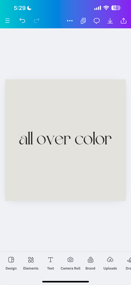 All Over Color
