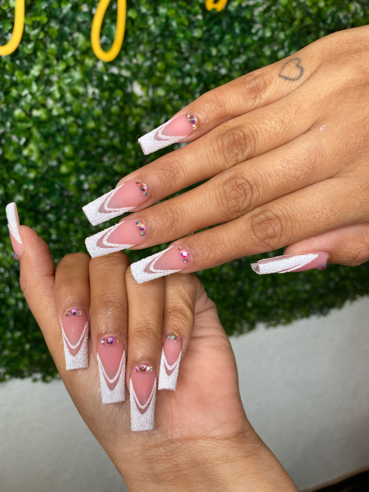 Medium length French Tips