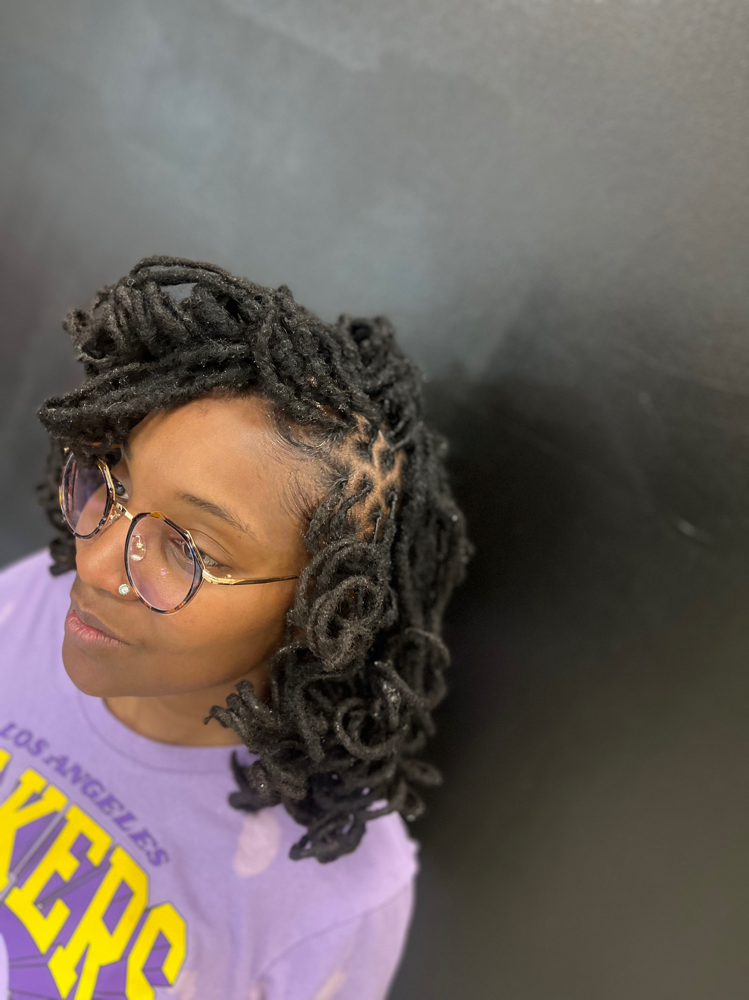 Roller Set Locs With Retwist