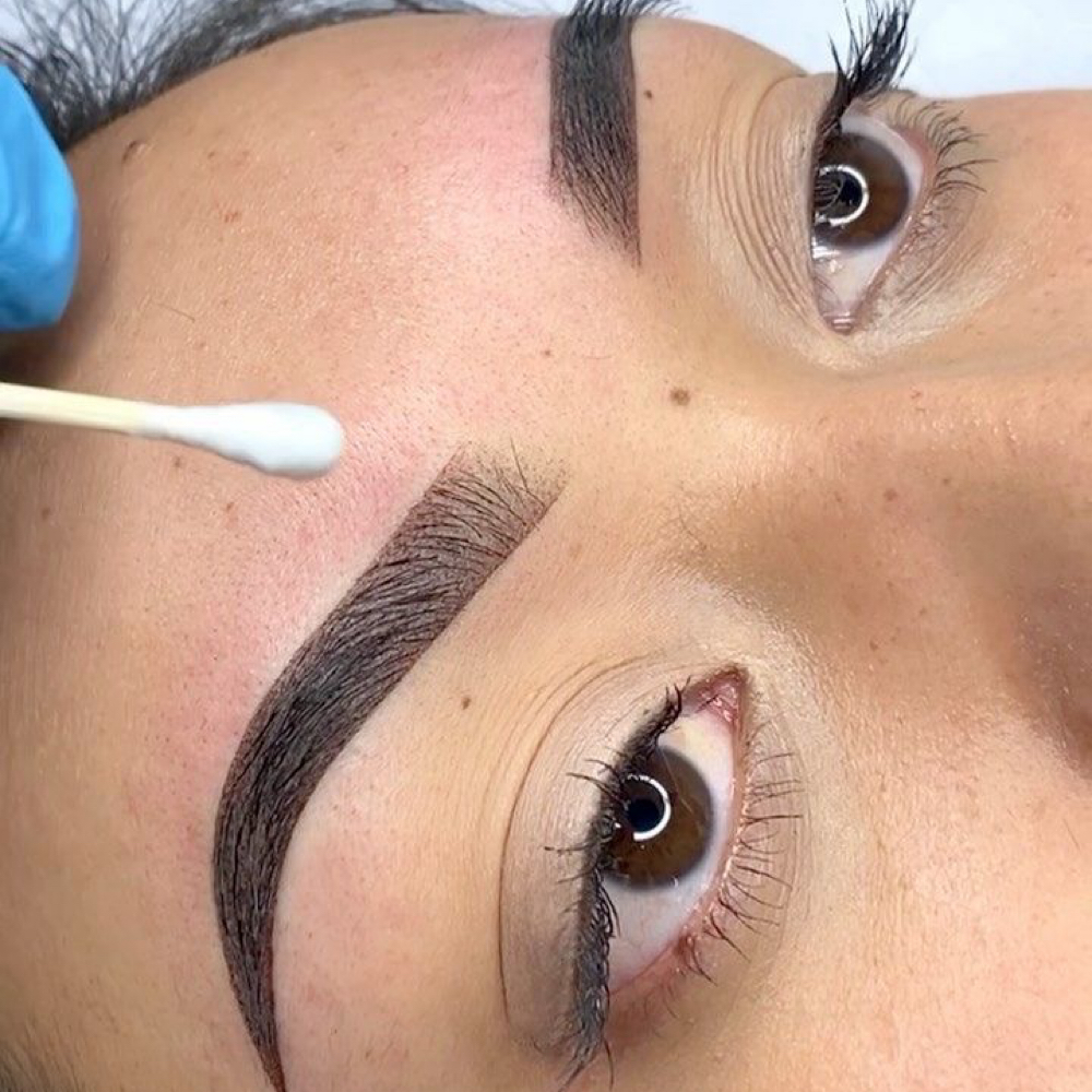 Initial Ombre Brows Touch-Up at Naz Aesthetics in Tampa, FL