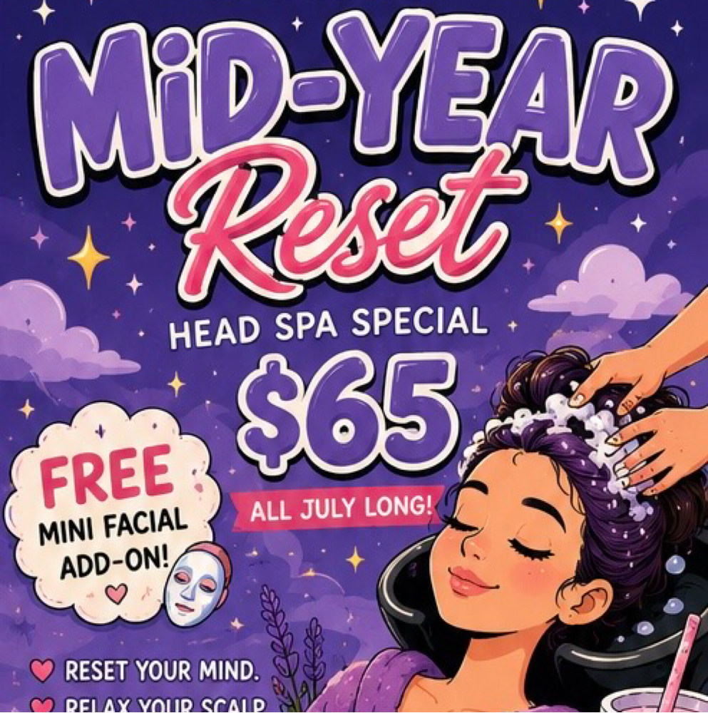 July Head Spa Special at CG Hair CO in Mulberry, FL