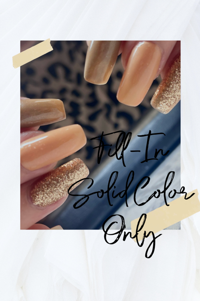 Acrylic Fill In /One Solid Color