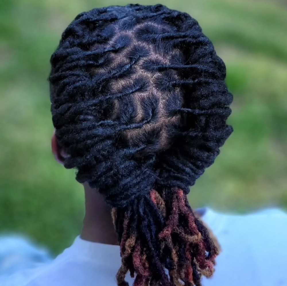 Two Barrel Braids Going Back