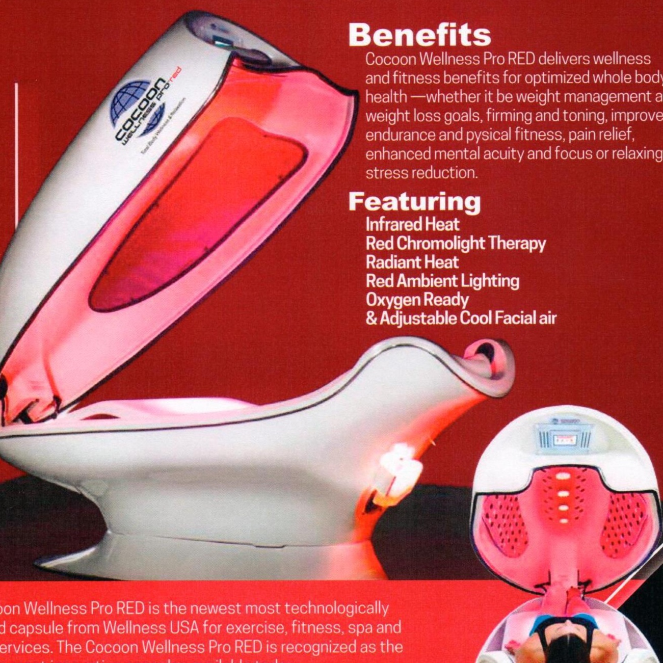 Sauna Cocoon Infrared Light Therapy at Unique Clinique Aesthetics in Brooklyn, NY