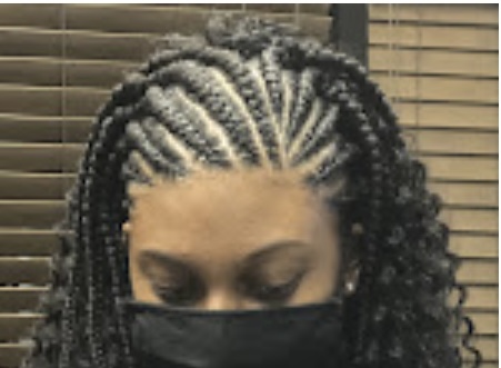 Half Part Feed In Braids Only