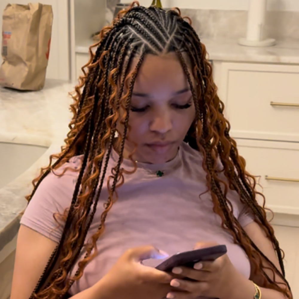 fulani braids at braidsbyderri in atlanta, GA