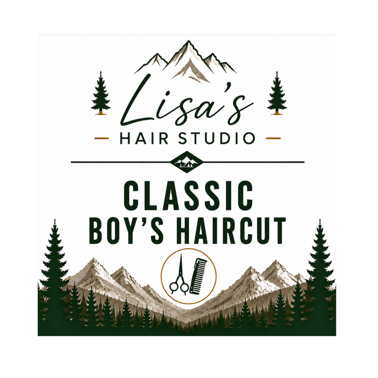 Boy’s Haircuts Ages 12 & Under at Lisa’s Hair Studio in Firestone, CO