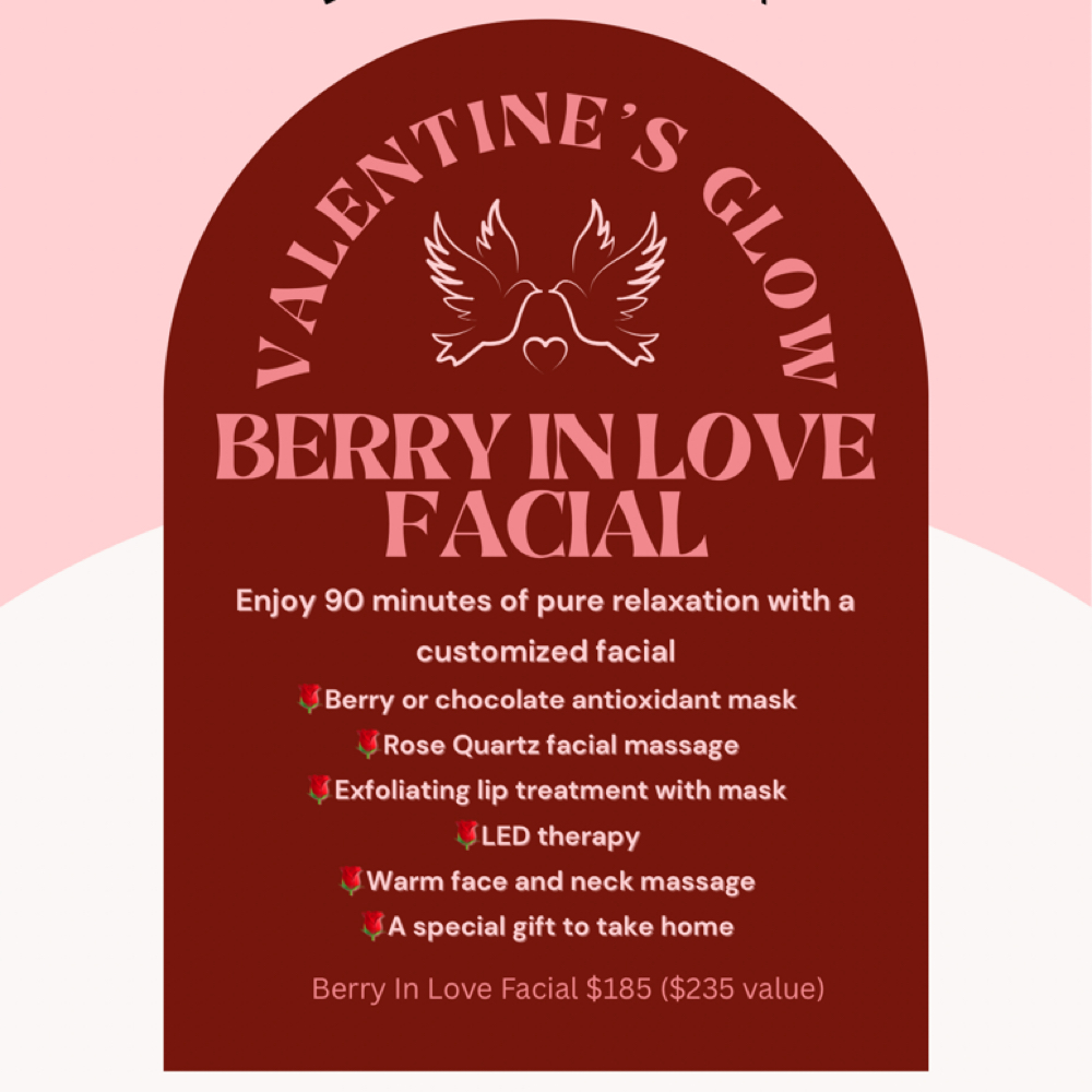 Berry In Love Facial at Lucidity Beauty Bar in Wake Forest, NC