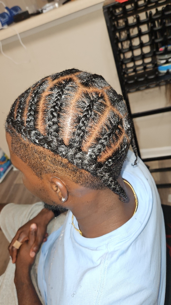 Cornrow braids at The Braid Studio by Daniell in Crestview, FL