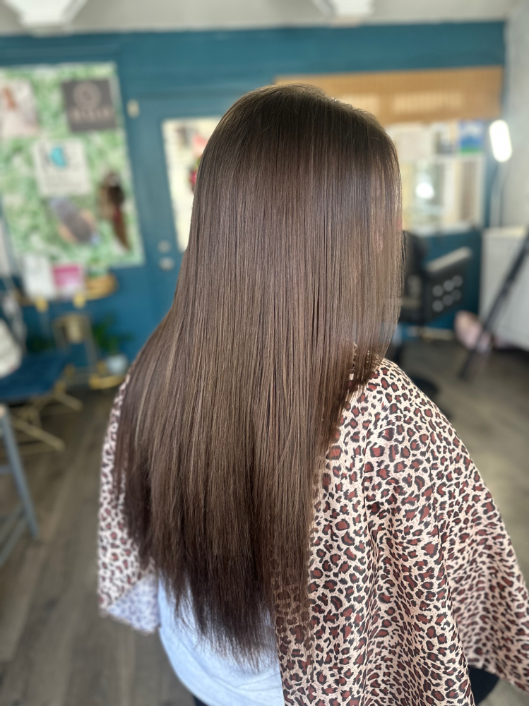 Color Blowdry And Haircut