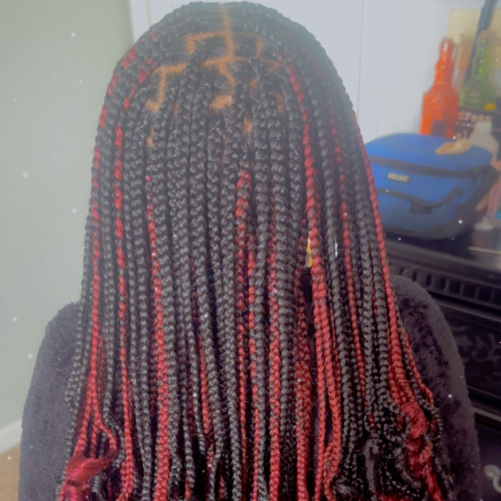 Kids Knotless Braids at Miracle Handz Hair Salon in Fairborn, OH