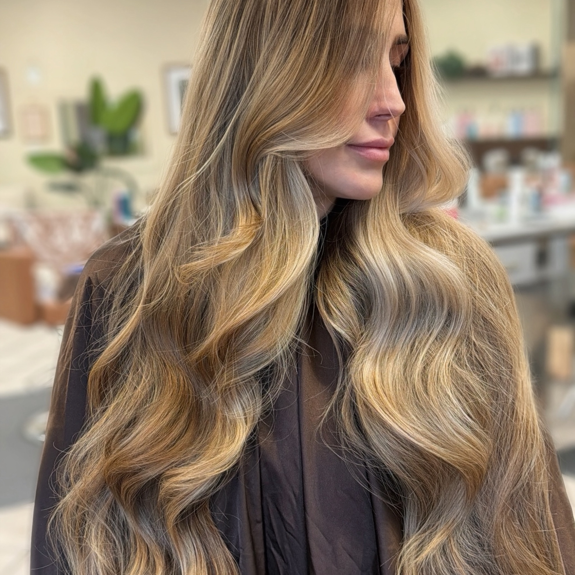 Modern Balayage + Money Piece at Selah Salon in Tonawanda, NY
