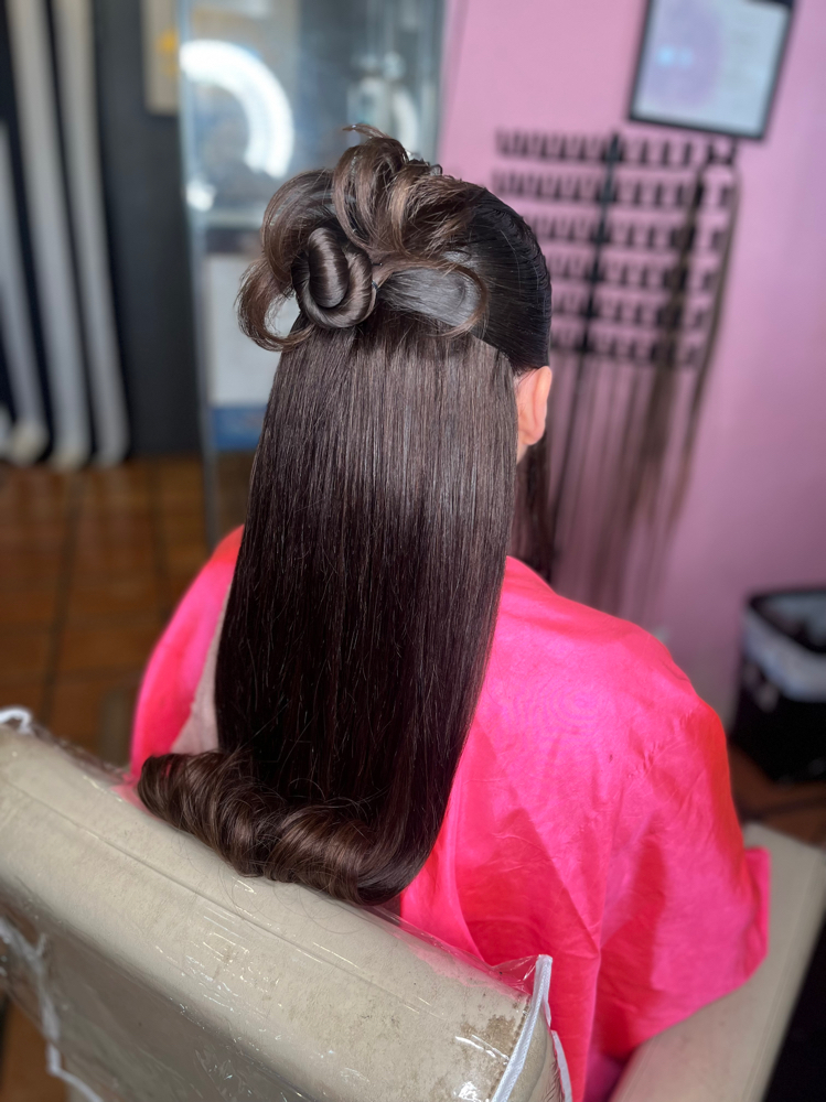 Half Up Half Down Quickweave