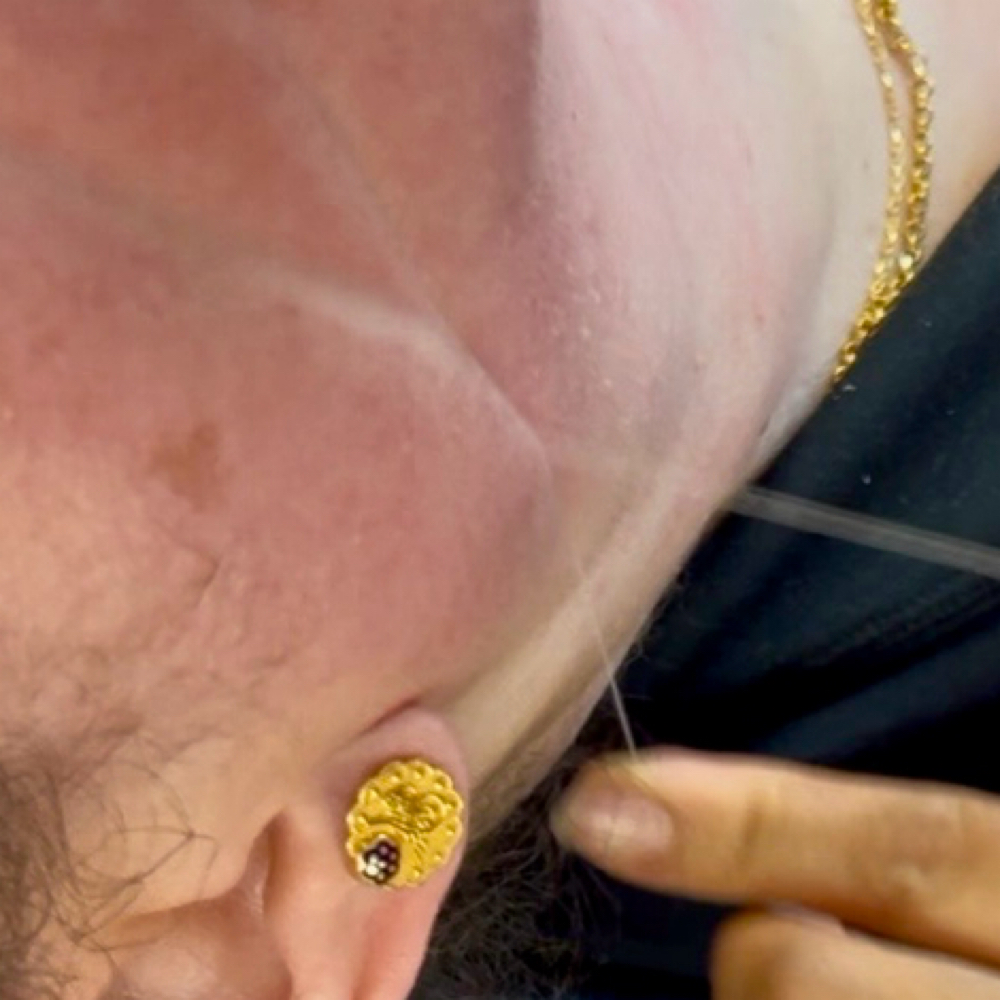 Sideburns Threading at Babina’s brow studio in Vienna, VA