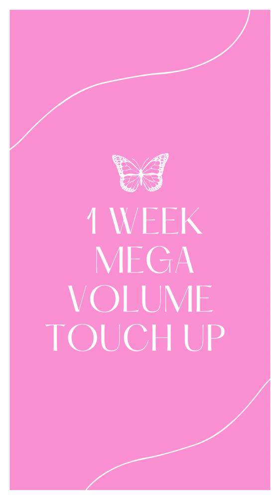 Mega Volume 1 Week Touch up