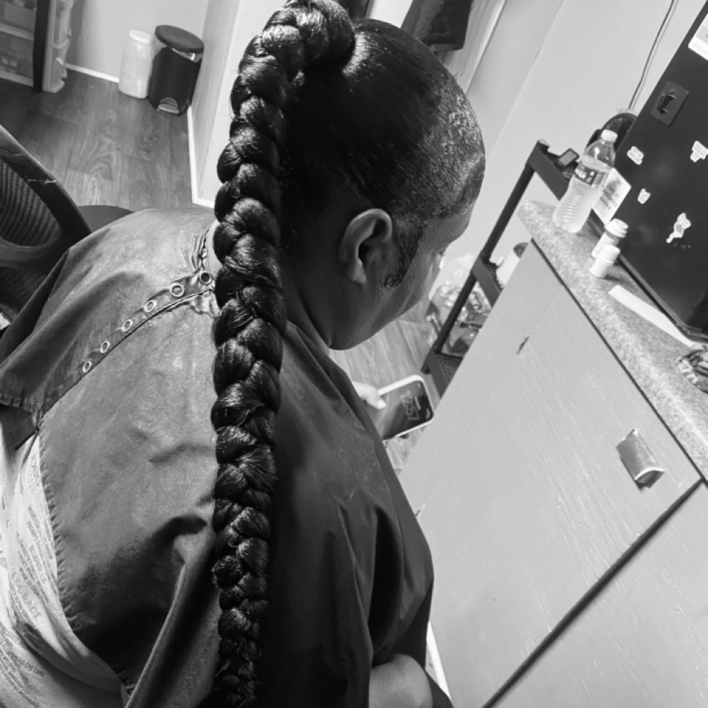 Braided Sleek Ponytail at Lashes By Lala LLC in Opelousas, LA