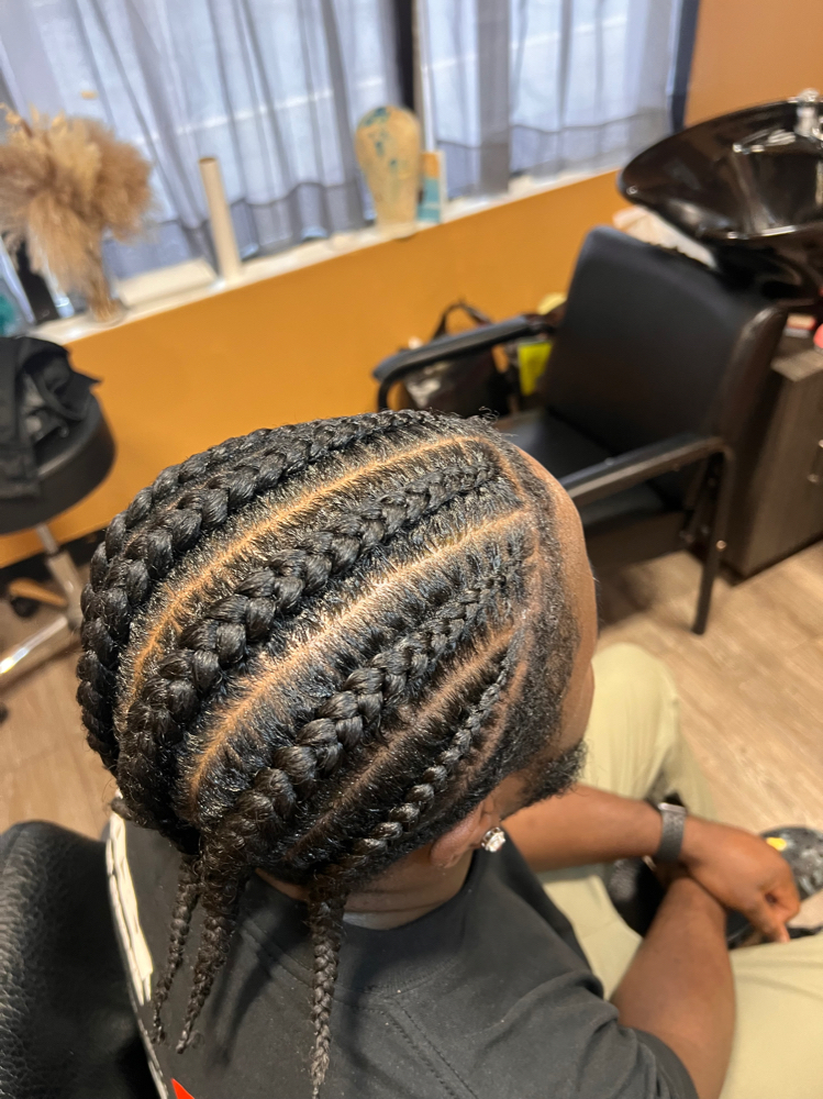 Mens Cornrows (6-8)