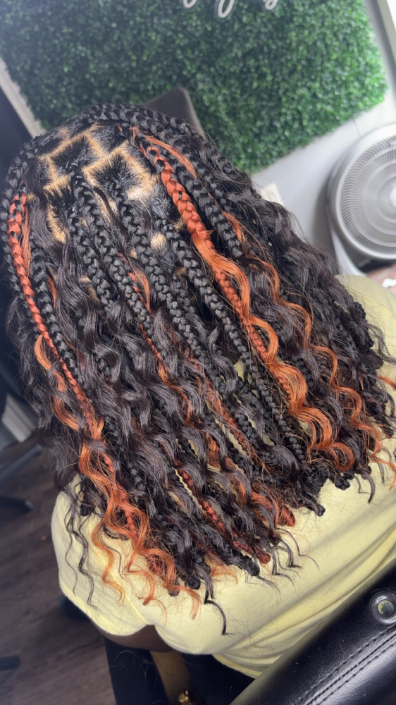 Knotless Boho Bob at Unique’ Creationz by Jhene’ in Jacksonville, AR