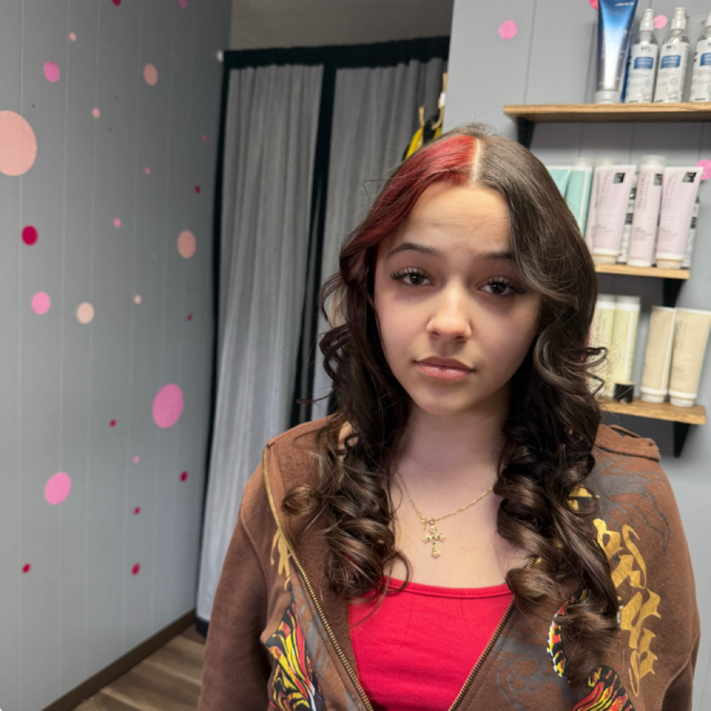 Skunk Patch Color (Accent Panel at Lucky Your Hair Salon in Toledo, OH