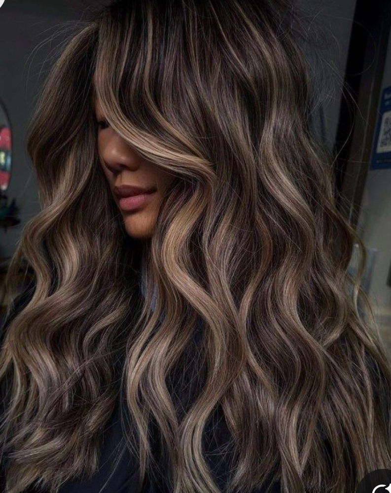 Brunette/Blonde Balayage/Grey Blend