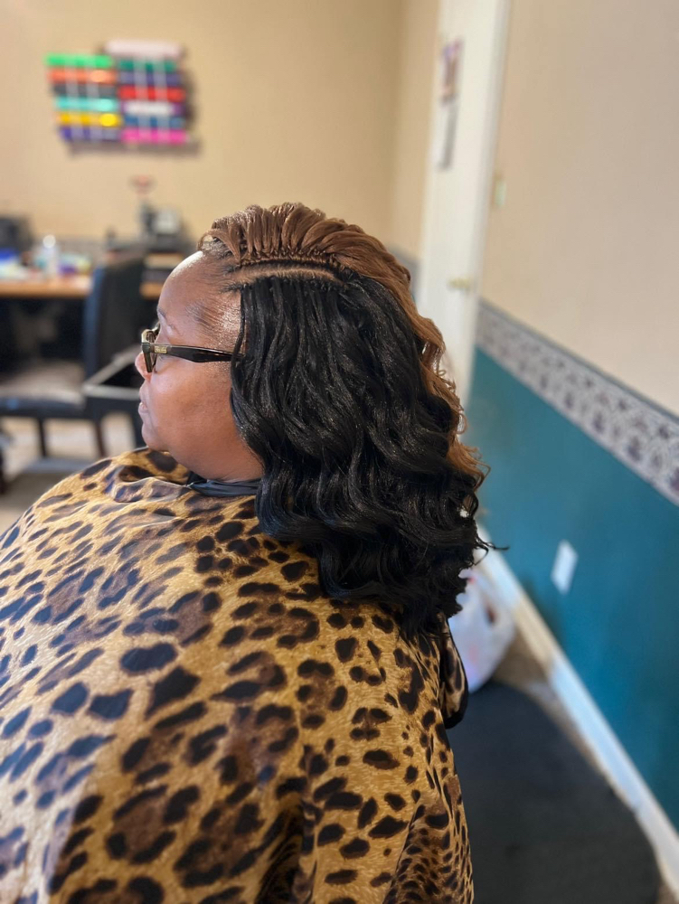 Non pre-looped crochet