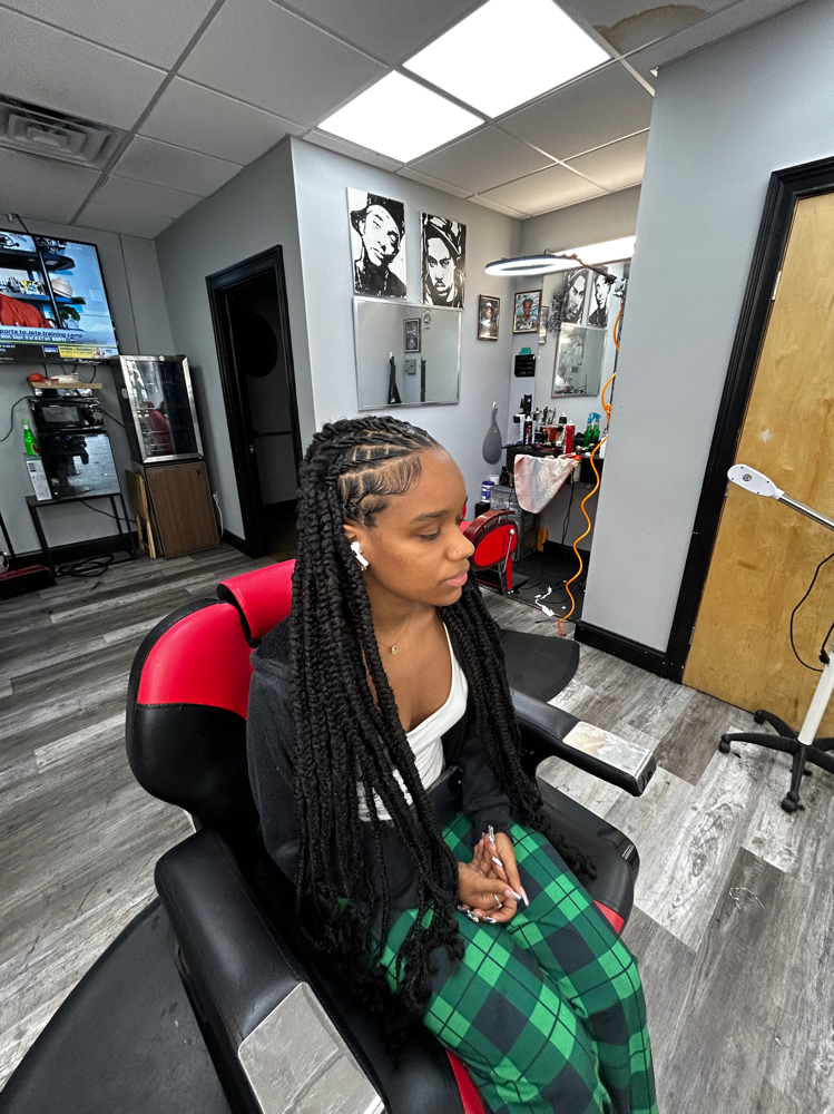 Long Loc Styles Added Hair