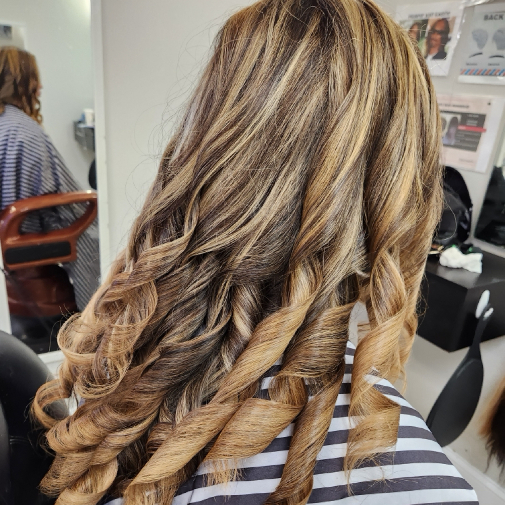 Balayage Past Shoulders at Mane Hair in Peachtree City, GA