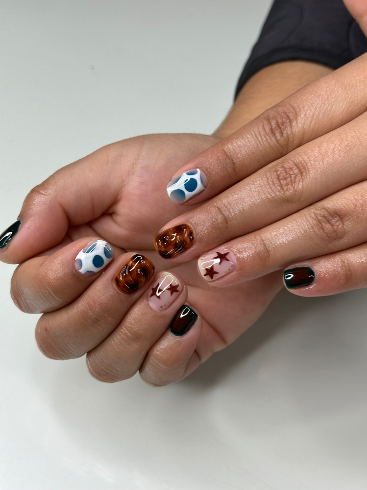 Structured Manicure With Art