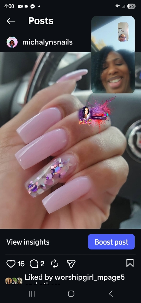 Long Acrylic Full Set at Oh.She.Polished in Angleton, TX