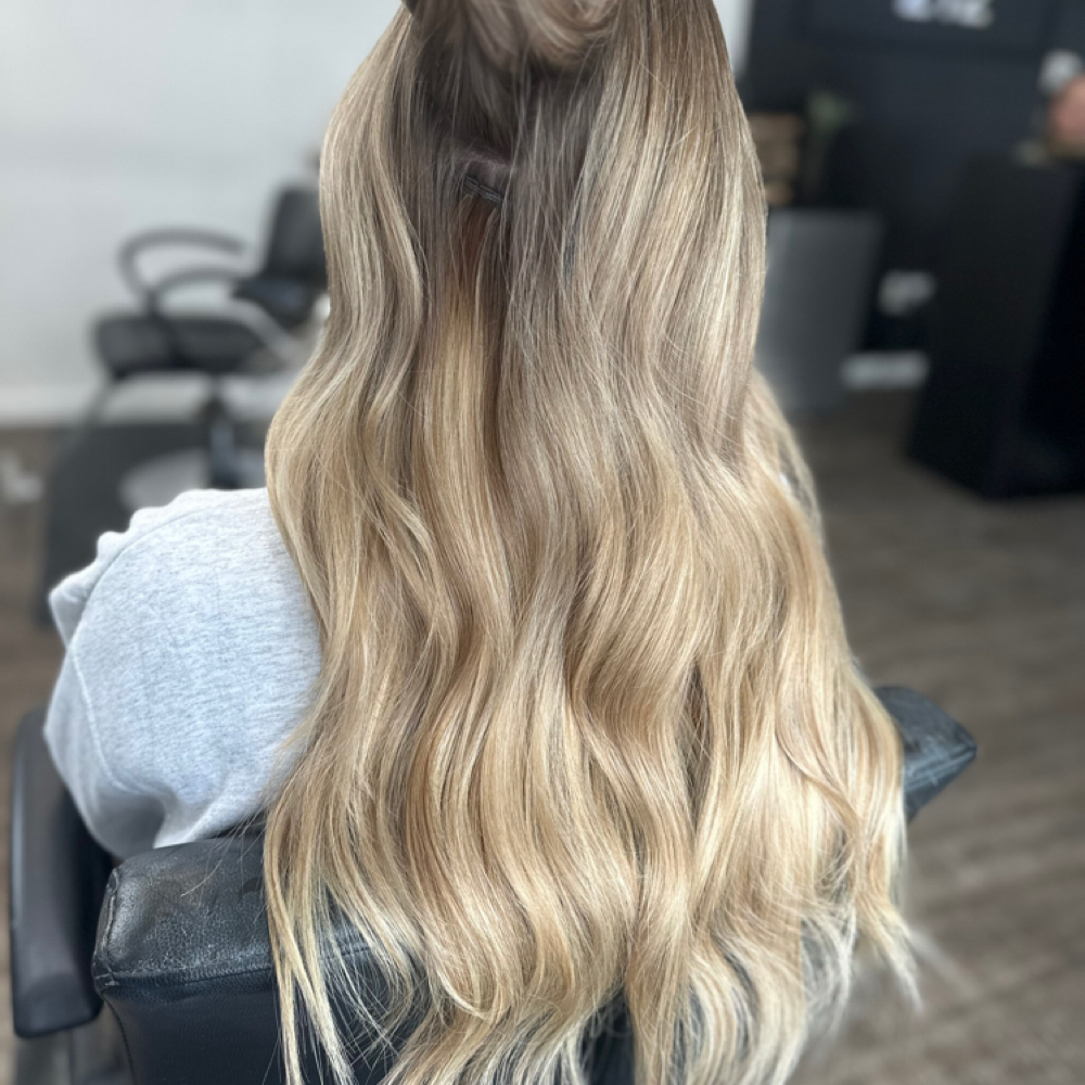 2 rows of extensions Jr at Salon 212 in Saco, ME