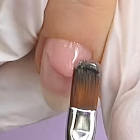 Hands Hard Poly Gel Back Fill at Kris Nye's Nails in Milton-Freewater, OR