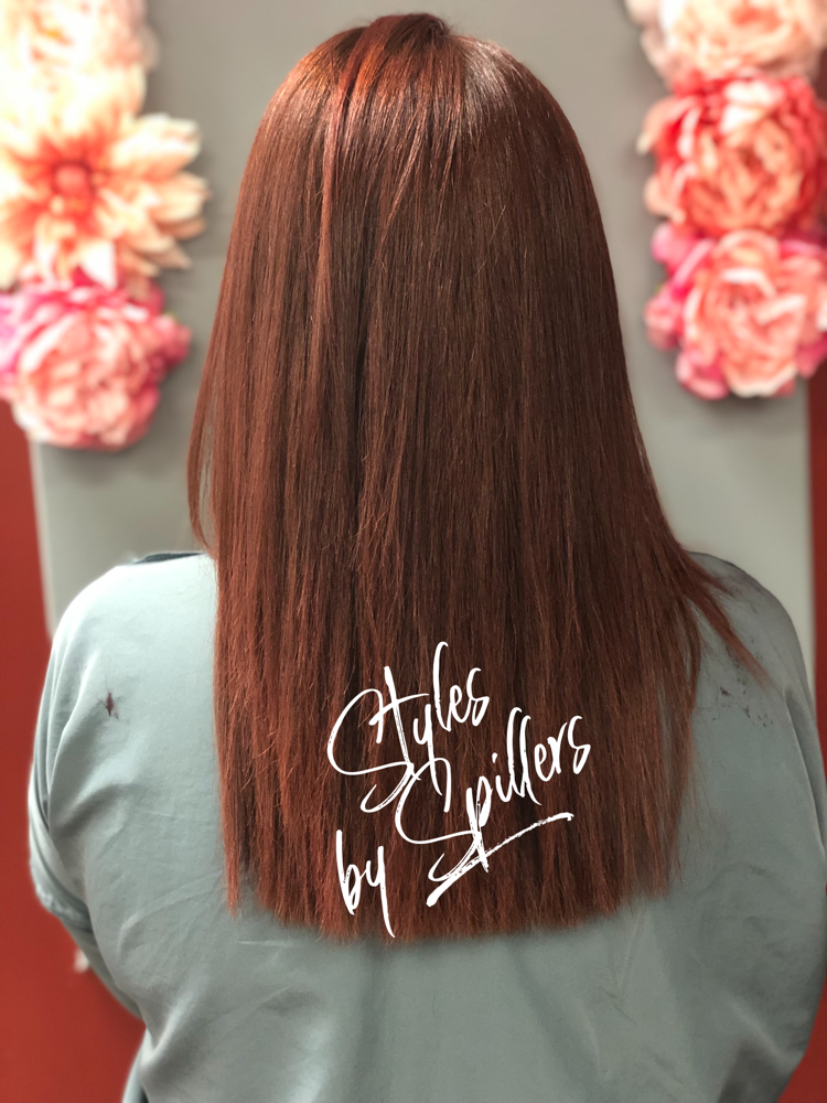All Over Color - hair past shoulder