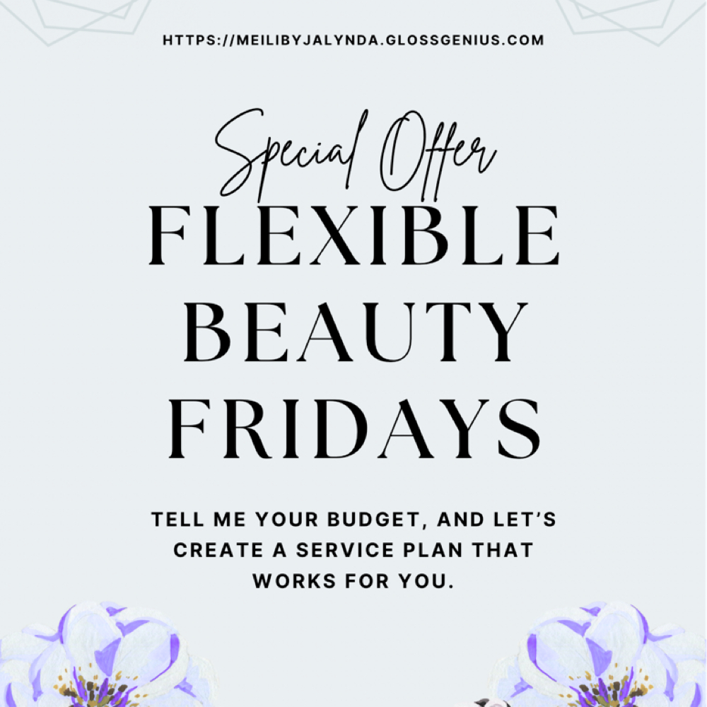 Flexible Beauty Fridays at Meili by J in Wilmington, NC